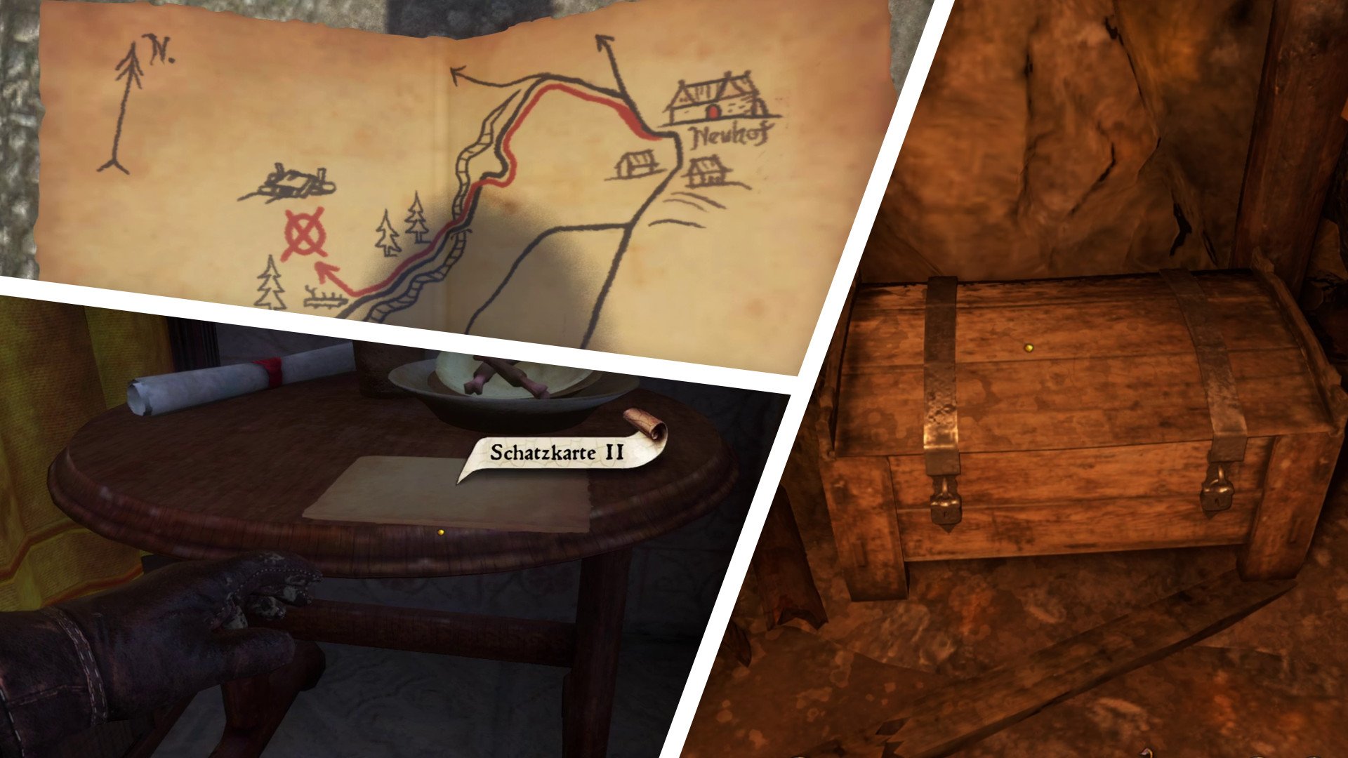 Kingdom Come Deliverance Uralte Karte 1 Kingdom Come Deliverance: Alle Schätze - Fundorte für die Schatzkarten