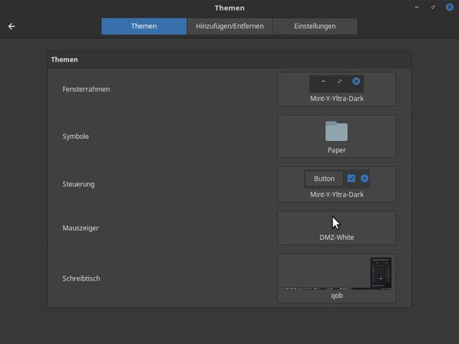 Hier stellt ihr Themes und Icon-Packs in Linux Mint ein