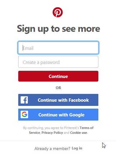 pinterest-login