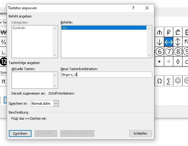 word-sonderzeichen-eigene-tastenkombination