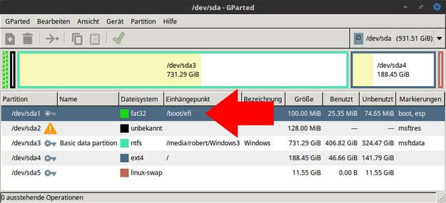 Was ist eine EFI-Systempartition? Wie löschen?