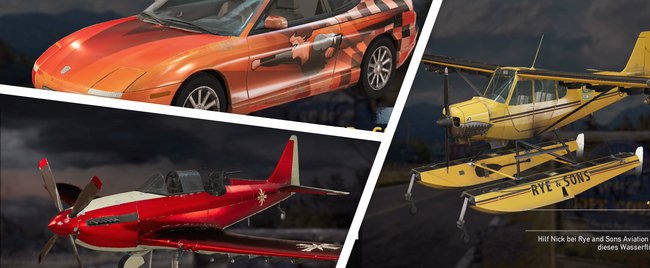 Far Cry 5: Alle Fahrzeuge - Autos, Flugzeuge, Helikopter und Boote