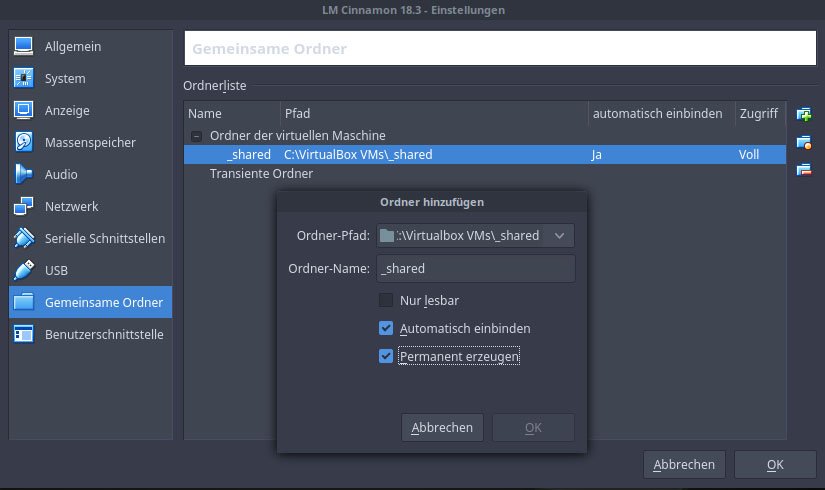 Virtualbox Gemeinsamer Ordner Wird Nicht Eingebunden Linux mit Virtualbox unter Windows nutzen – so geht's