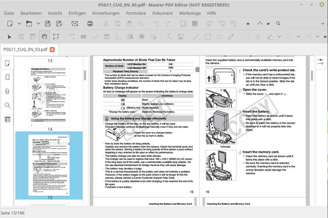 PDFs editieren, teilen und zusammenfügen funktioniert auch in der kostenlosen Version.