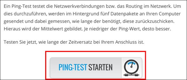 Klickt auf der Webseite auf diesen Button. (Bildquelle: wieistmeineip.de)