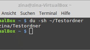 Linux: folder size (Verzeichnisgröße anzeigen per Terminal-Befehl)