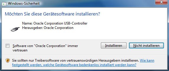 Bestätigt diese Abfragen mit dem Button „Installieren“.