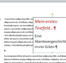 In Word ein Textfeld einfügen – so geht’s