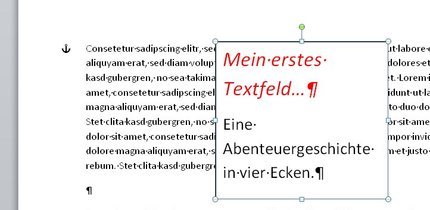 In Word ein Textfeld einfügen – so geht’s