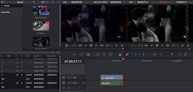 DaVinci Resolves Trennung von Schnitt und Bearbeitung ist extrem praktisch, wenn man sich erstmal daran gewöhnt hat. Bildquelle: blackmagicdesign.com
