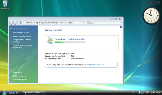Über die Update-Funktion lädt Vista schon lange keine Updates mehr herunter.