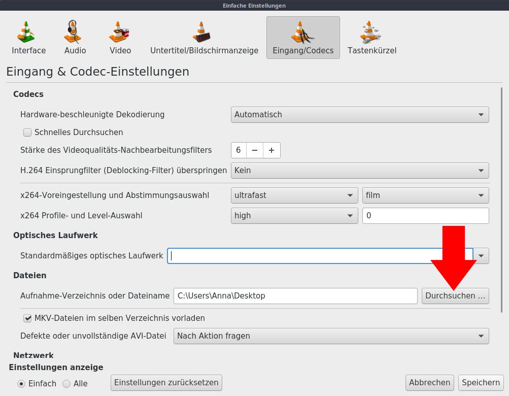 Mit VLC Media Player aufnehmen so geht's