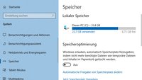 Windows 10: Speicheroptimierung deaktivieren & aktivieren (Storage Sense)