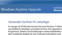 Windows 7: Anytime Upgrade durchführen – so geht's