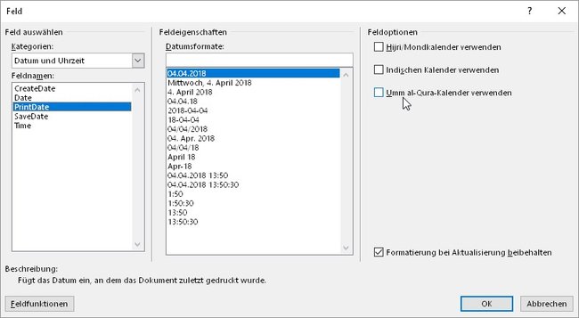 word-druckdatum-einfuegen