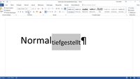 Buchstaben und Zahlen in Word tiefstellen – so geht’s