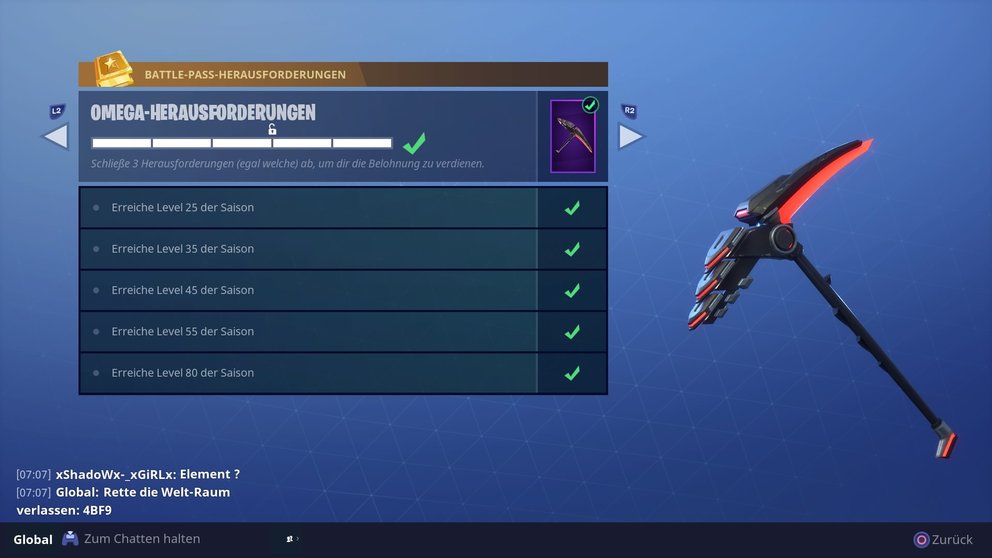 Fortnite Br Omega Skin Freischalten Upgraden Und Omega - das sind die herausforderungen fur den omega skin