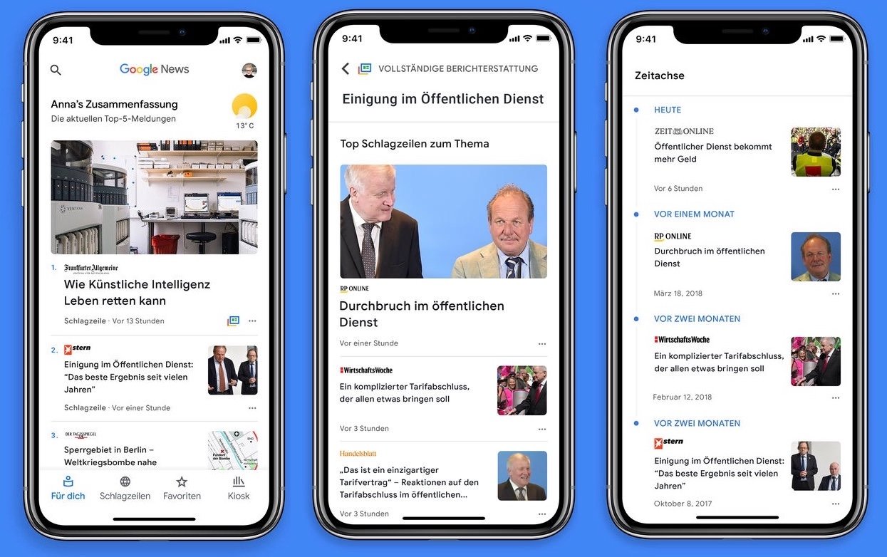 News App Für Iphone Und Ipad Google Kommt Apple In