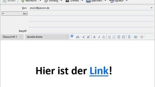 Link in E-Mail einfügen – so geht’s