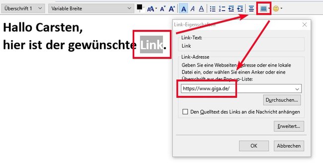 link-in-email-einfuegen-thunderbird-formatiert