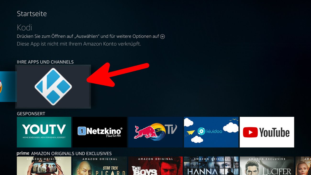 Kodi auf Fire TV (Stick) installieren so geht