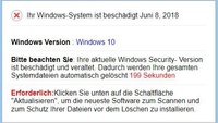 „Ihr Windows-System ist beschädigt“: Vorsicht vor Fake-Webseite!