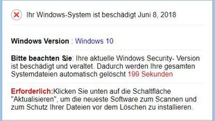 „Ihr Windows-System ist beschädigt“: Vorsicht vor Fake-Webseite!
