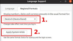 Ubuntu auf Deutsch umstellen – so geht's