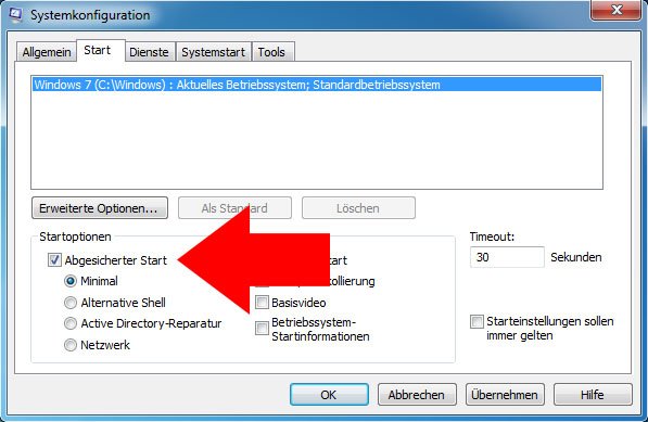 Windows 7 Abgesicherter Modus Starten So Geht S
