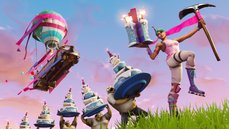 fornite hat geburtstag und beschert dir herausforderungen und kostenlose items - fortnite oase felsbogen dinosaurier