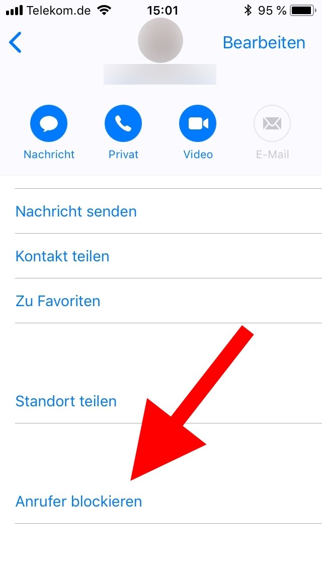 Anrufer blockieren