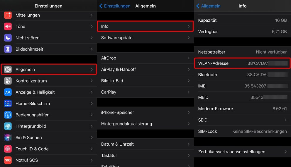 MAC-Adresse und IP-Adresse am iPhone und iPad finden: So geht’s