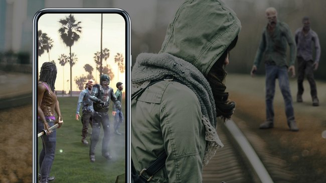 Mit der AR-Option bringt ihr die Zombies in eure Umgebung.