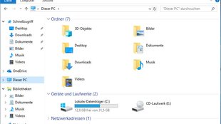 Windows 10: Arbeitsplatz öffnen („Dieser PC“) – so geht's