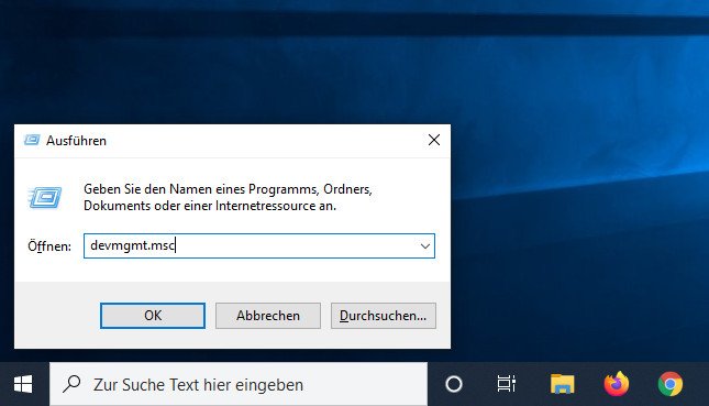 Über das Ausführen-Fenster öffnet ihr den Geräte-Manager sehr schnell. Bild: GIGA