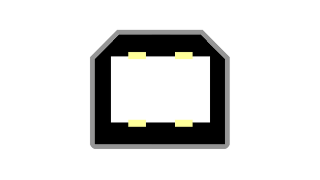 USB 1.0/2.0 Typ-B Schema Stecker