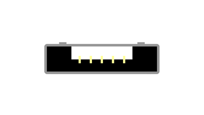 USB 2.0 Micro-A Schema Stecker