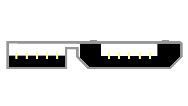 USB 3.0 Micro-B Schema Stecker