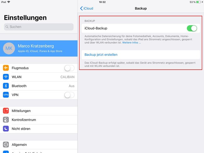 ipad-backup-aktivieren