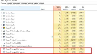 Windows-Prozess: „Microsoft Compatibility Telemetry“ deaktiveren – so geht's