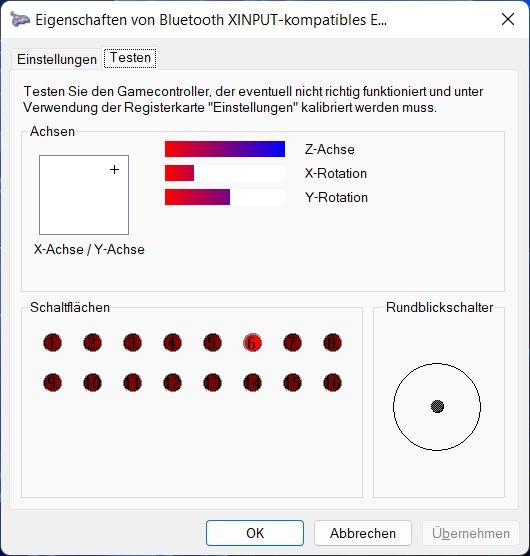 Controller testen Windows PC