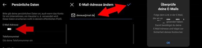 Instagram E-Mail-Adresse aendern anpassen 03