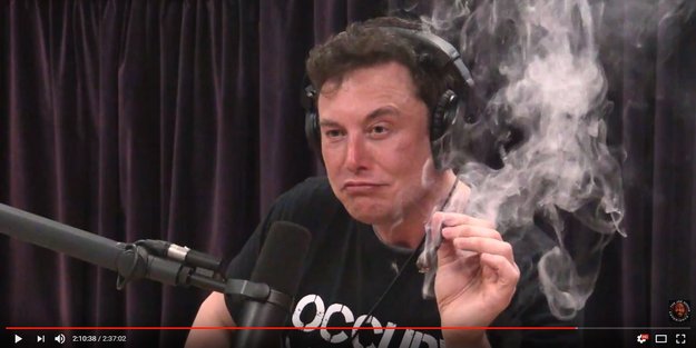 Kiffender Tesla-Chef: Elon Musk „bufft sich straff“ vor laufender Kamera