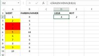 Excel: Farbige Zellen zählen – so geht’s