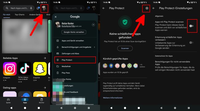 So deaktiviert ihr „Google Play Protect“ (Bildquelle: GIGA)