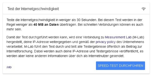 google-speedtest