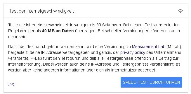 google-speedtest