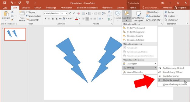 Powerpoint: Bild spiegeln – so geht's