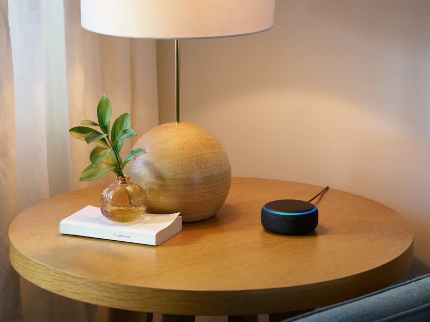 Echo Dot, Charcoal, Side Table