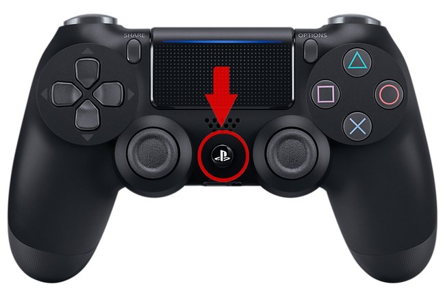 SONY PS4 per DualShock 4 einschalten